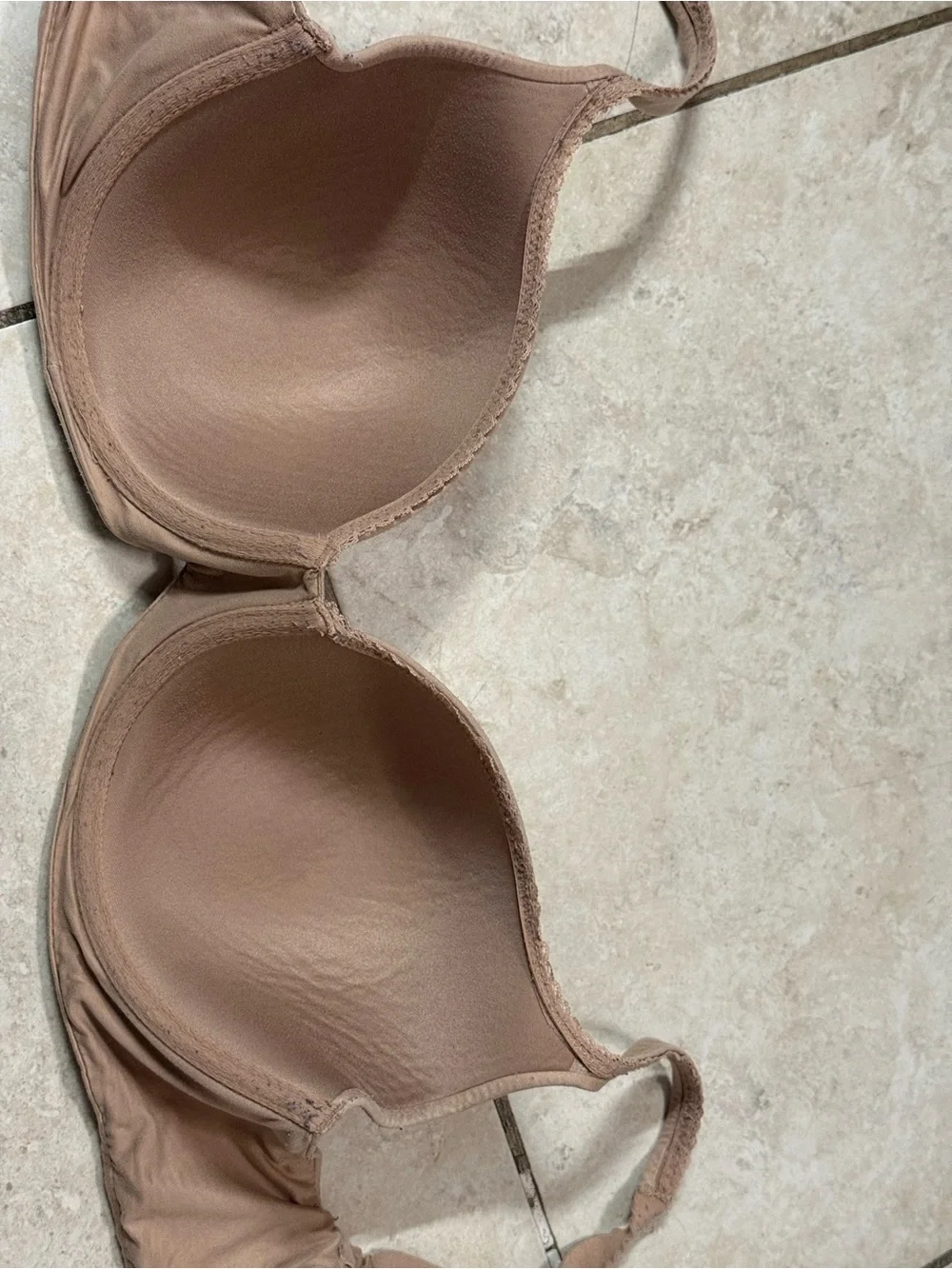 Victoria's Secret Beige Demi Bra with Pink Tag